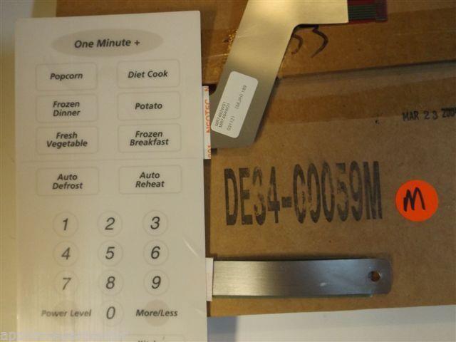 Samsung Microwave DE34-00059M Touch Pad Membrane NEW IN BOX Samsung Microwave DE34-00059M Touch Pad Membrane NEW IN BOX